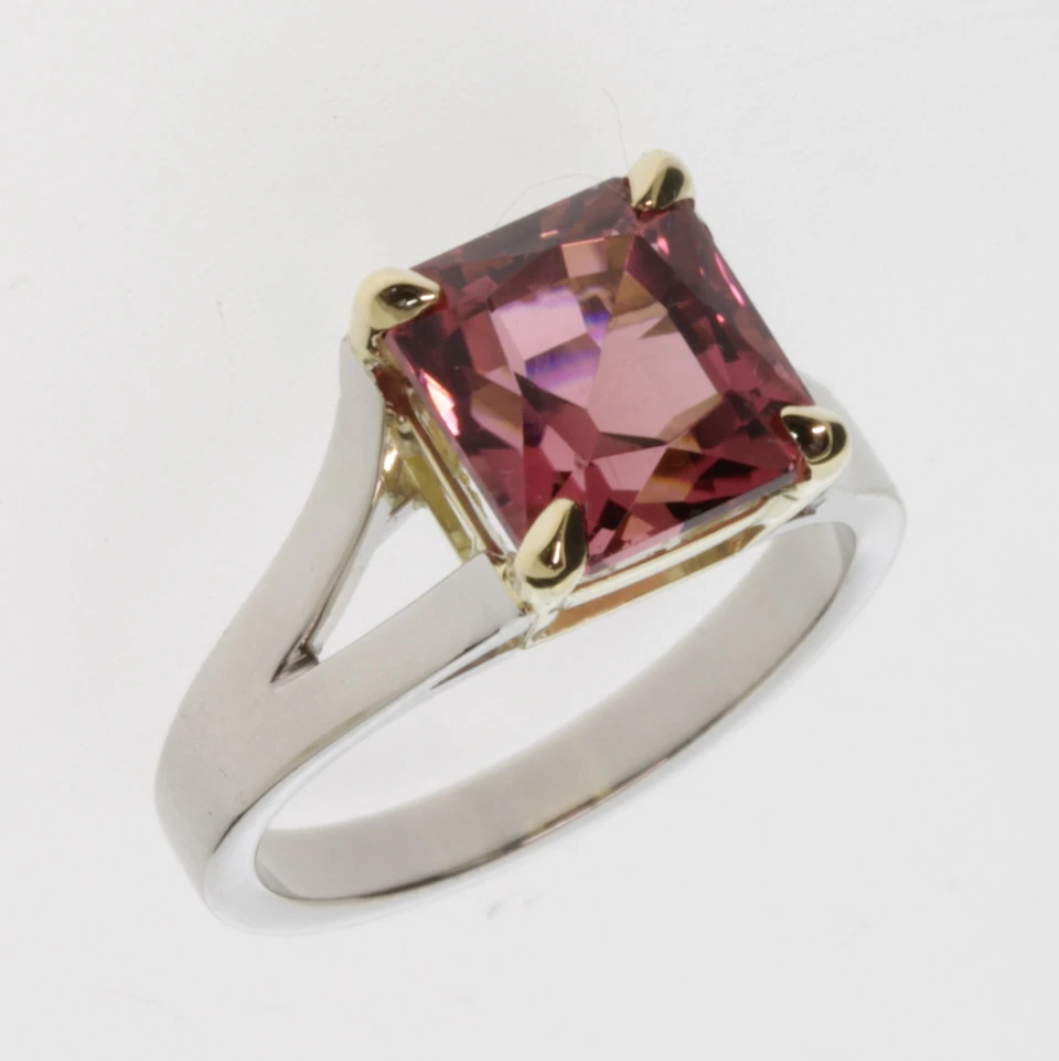 Pink Tourmaline Ring s/s 3.71ct