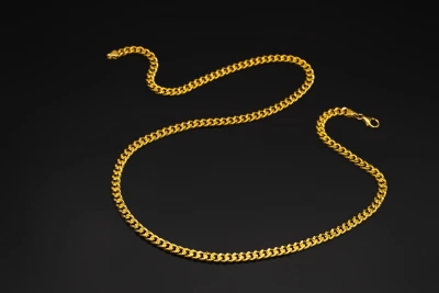 22ct Yellow Gold Curb Chain 22.5" 23.5g