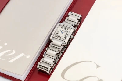 Cartier Tank Française 20mm 18ct White Gold WE1002S3/2403 2010