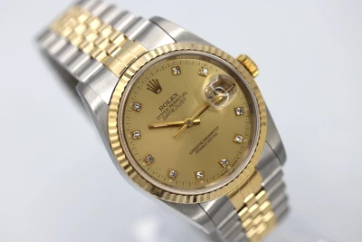 Rolex DateJust 36mm Steel & 18ct Yellow Gold Jubilee 16233 1988