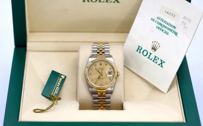 Rolex DateJust 36mm Steel & 18ct Yellow Gold Jubilee 16233 1988