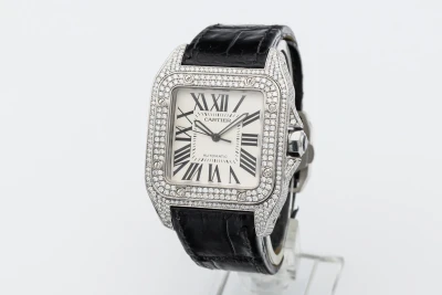 Cartier Santos 100XL Stainless Steel White Dial