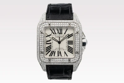 Cartier Santos 100XL Stainless Steel White Dial