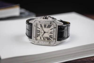 Cartier Santos 100XL Stainless Steel White Dial