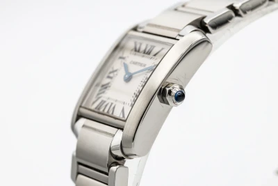 Cartier Tank Française 20mm 18ct White Gold WE1002S3/2403 2010