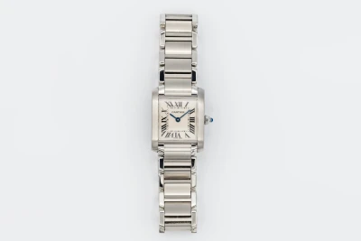 Cartier Tank Française 20mm 18ct White Gold WE1002S3/2403 2010