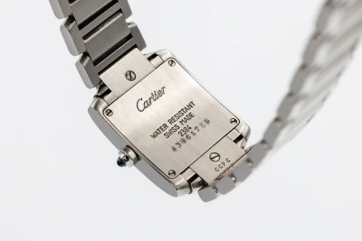 Cartier Tank Française 20mm 18ct White Gold WE1002S3/2403 2010