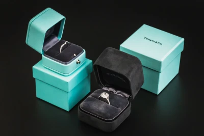 Tiffany & Co. Platinum Soleste Engagement Ring Set 1.22ct GIA Certified H VVS1