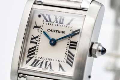 Cartier Tank Française 20mm 18ct White Gold WE1002S3/2403 2010