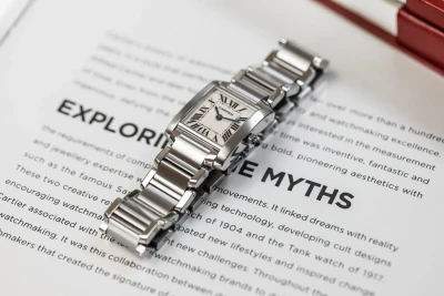 Cartier Tank Française 20mm 18ct White Gold WE1002S3/2403 2010